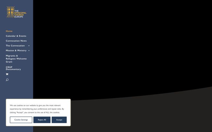 Screenshot stránky episcopaleurope.org