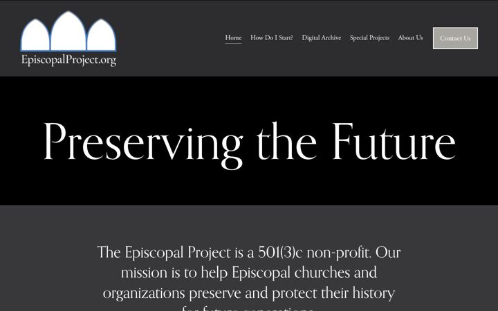 Screenshot stránky episcopalproject.org