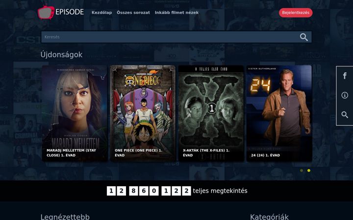 Skærmbillede af episode.hu