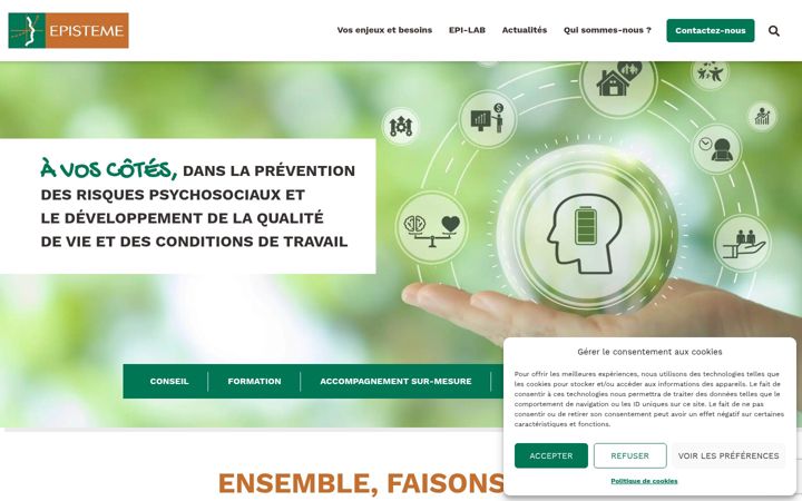 Screenshot ta' episteme.fr