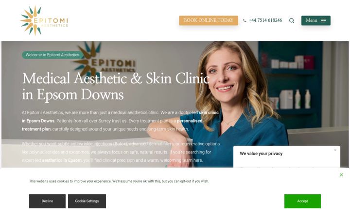 Screenshot von epitomiaesthetics.co.uk