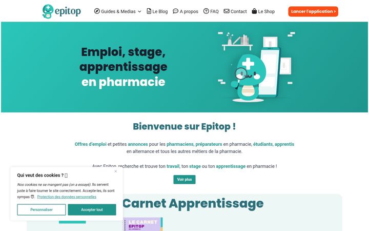 Screenshot ta' epitop.fr