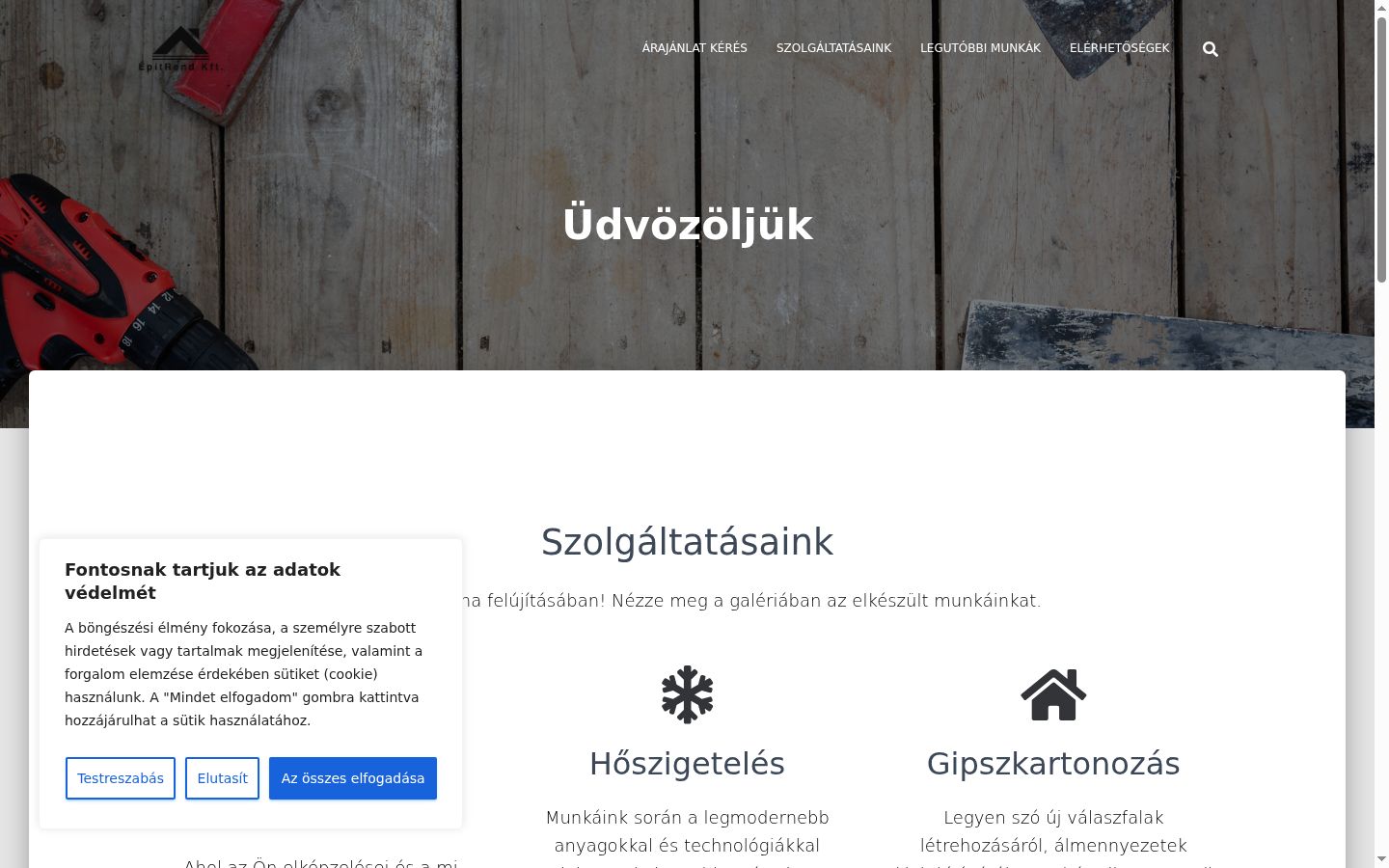 Snímek obrazovky baneru souhlasu zobrazeného před jakoukoli interakcí