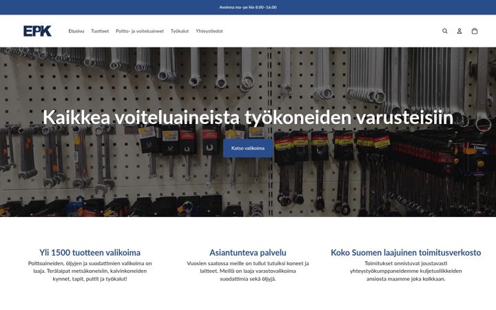Screenshot του epkmarkkinointi.fi