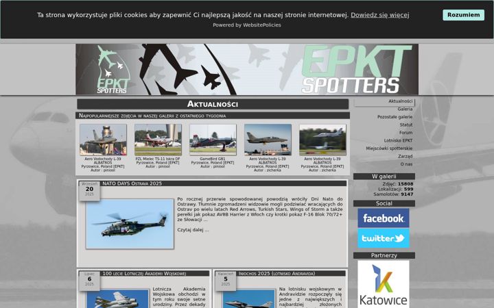Screenshot stránky epktspotters.org