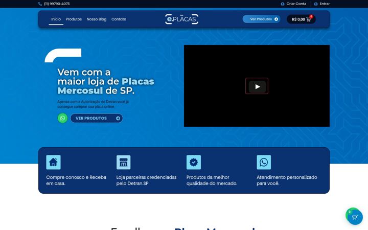 Ekraanipilt saidist eplacas.com.br