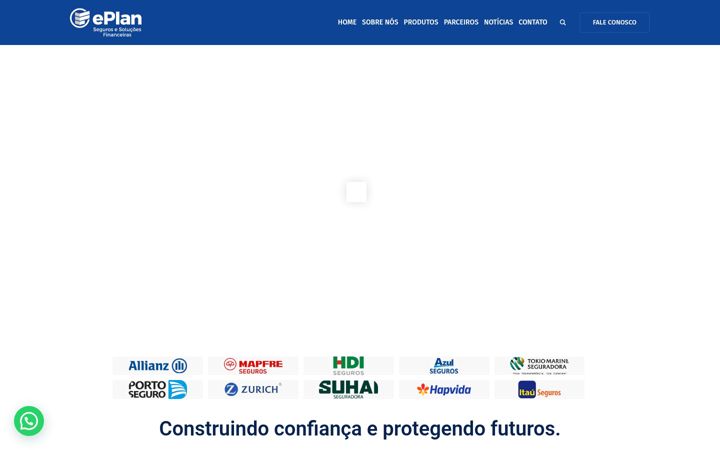 Ekraanipilt saidist eplanseguros.com.br