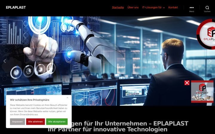 Screenshot von eplaplast.de