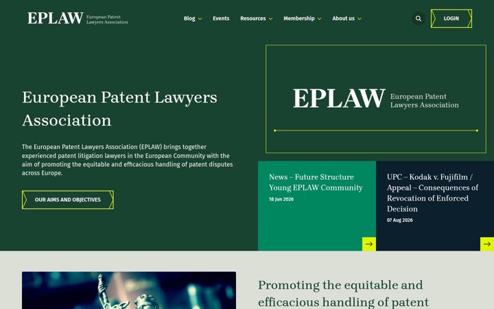 Екранна снимка на eplaw.org