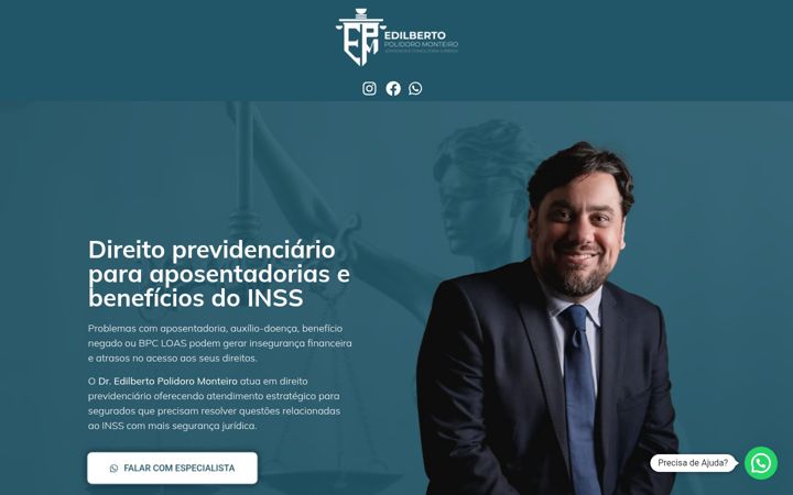 Ekraanipilt saidist epmadvocacia.com.br