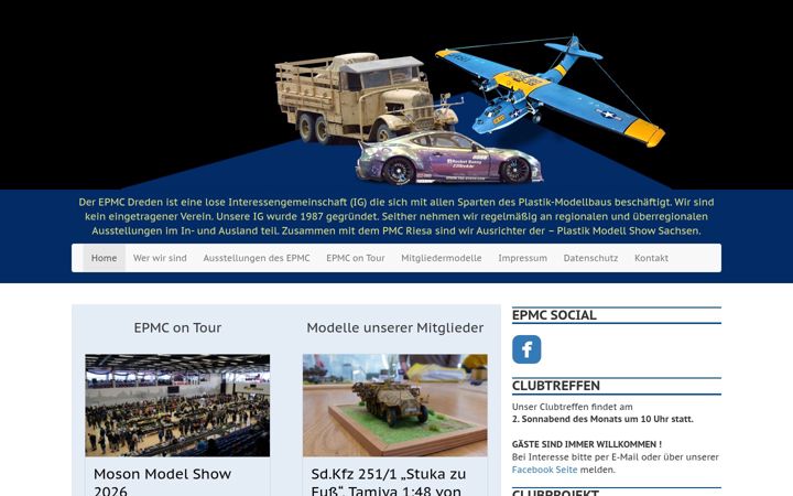 Screenshot von epmc-dresden.de