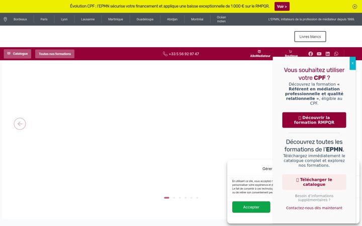 Screenshot ta' epmn.fr