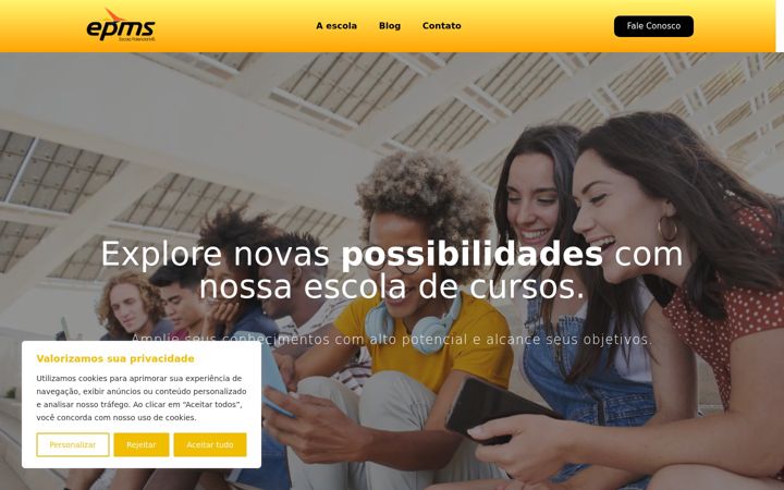 Ekraanipilt saidist epms.com.br