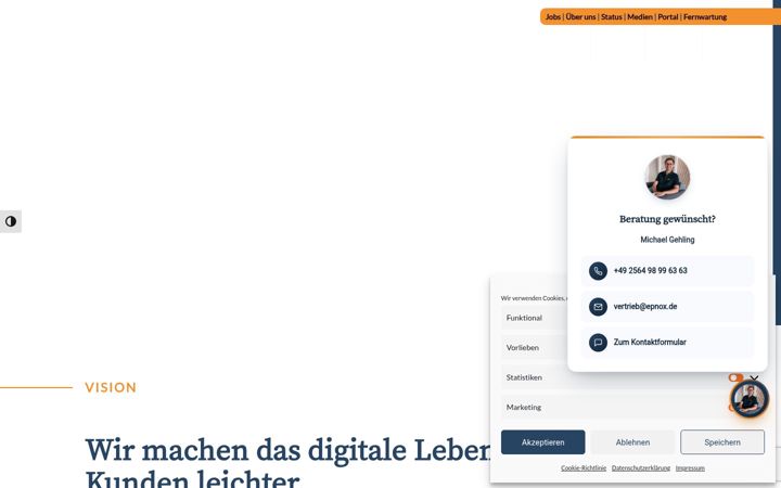 Screenshot von epnox.de