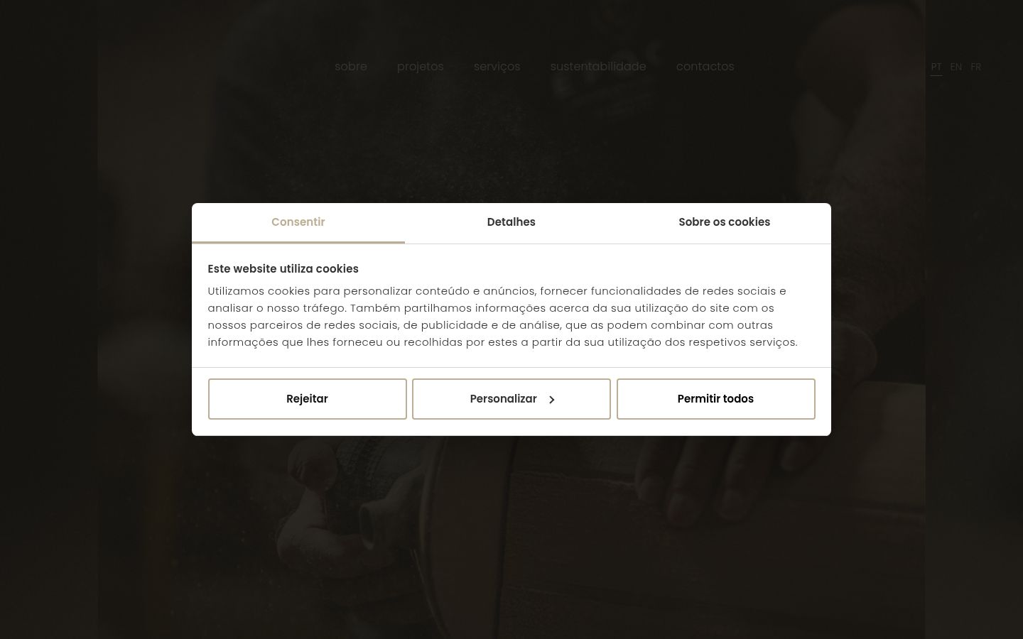 Capture d'écran de la bannière de consentement affichée avant toute interaction