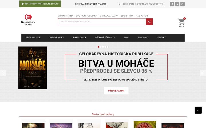 Screenshot di epocha.cz