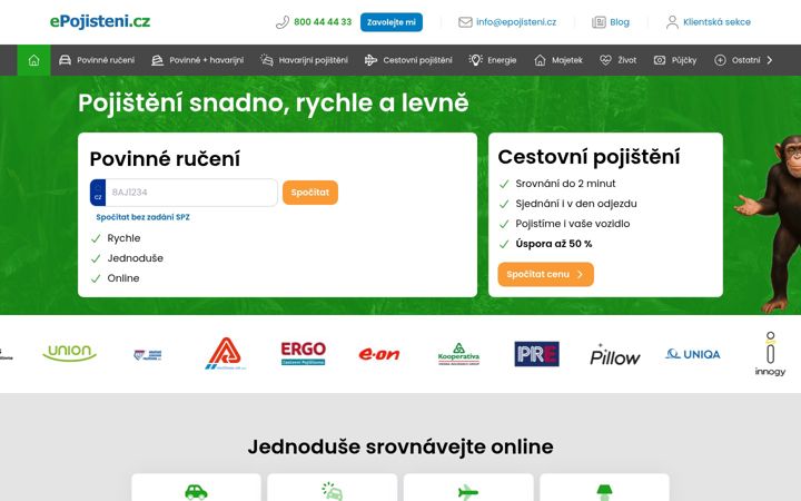 Zrzut ekranu epojisteni.cz