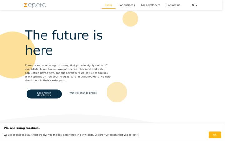 Screenshot του epoka.io