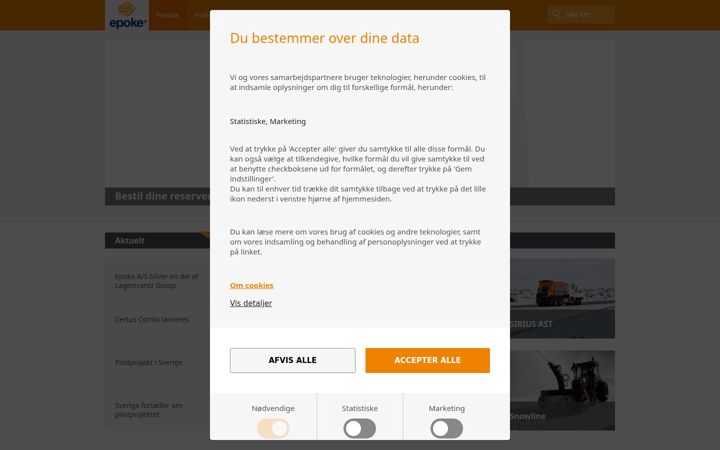 Skärmbild av epoke.dk