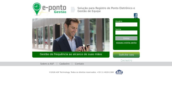 Ekraanipilt saidist epontogestao.com.br