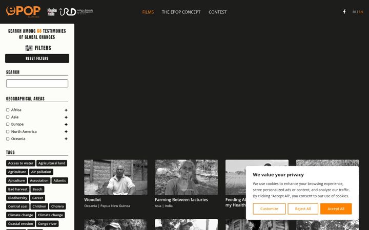 Screenshot of epop.network