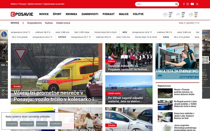 Screenshot of eposavje.com