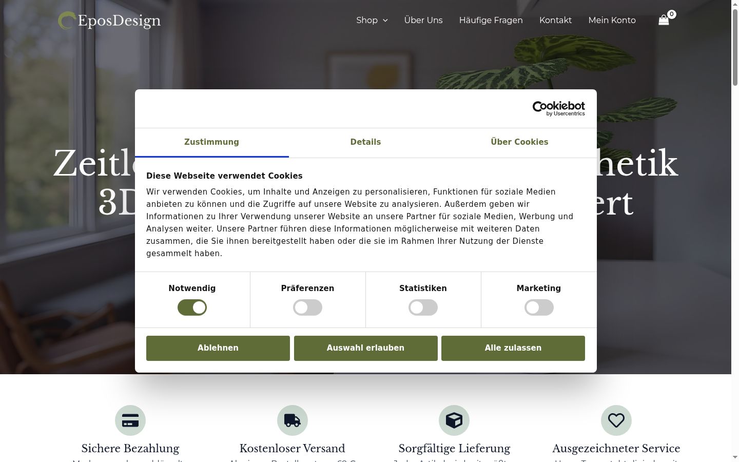 Screenshot tal-banner tal-kunsens muri qabel kwalunkwe interazzjoni