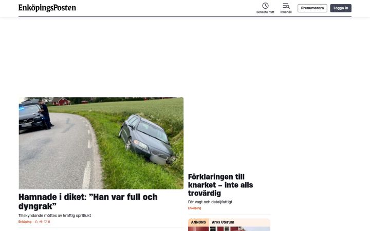 Screenshot von eposten.se
