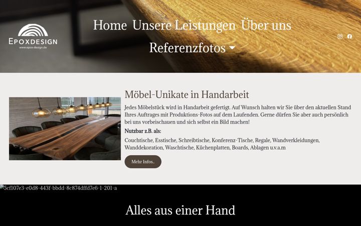 Screenshot von epox-design.de
