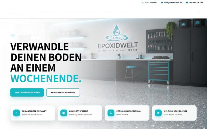 Screenshot von epoxidwelt.de