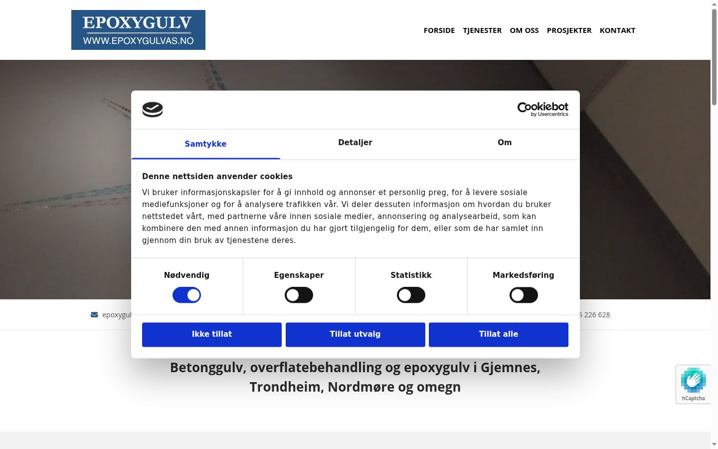 Screenshot tal-banner tal-kunsens muri qabel kwalunkwe interazzjoni