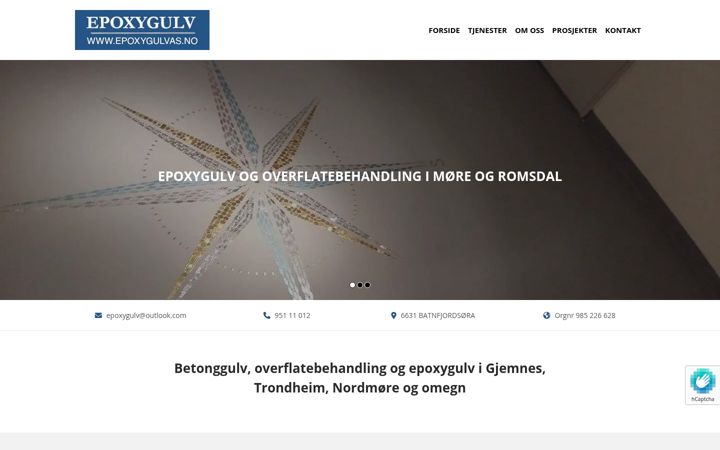 Screenshot ta' epoxygulvas.no