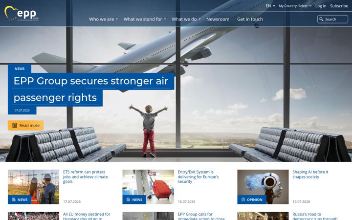 Screenshot of eppgroup.eu