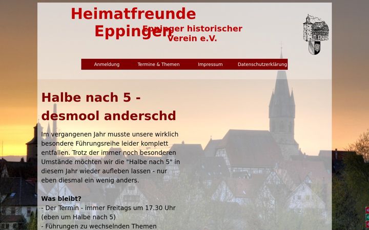 Screenshot von eppingen-erleben.de