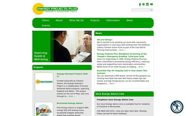 Screenshot von epplus.org.uk