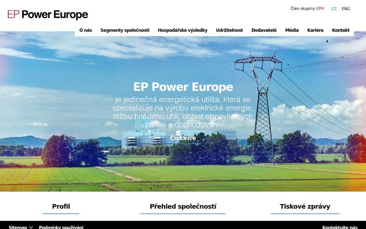 Screenshot di eppowereurope.cz