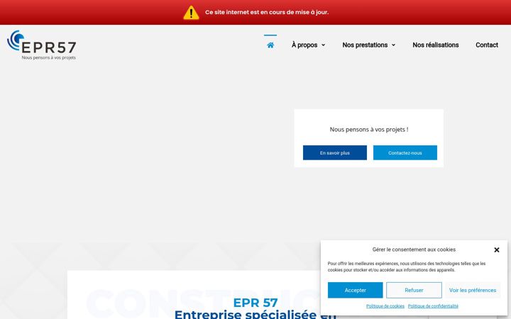 Screenshot stránky epr-renovation.fr