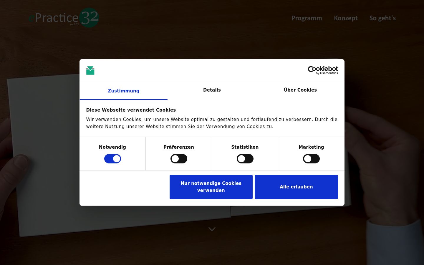 Kuvakaappaus suostumusbannerista, joka näytettiin ennen mitään vuorovaikutusta