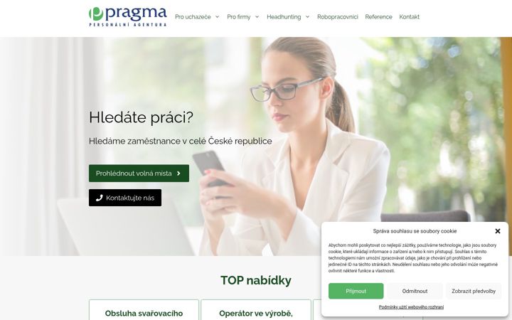 Screenshot di epragma.cz