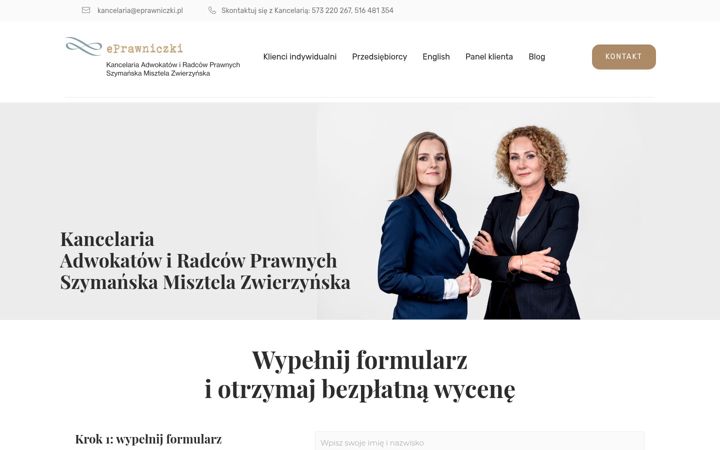 Screenshot of eprawniczki.pl