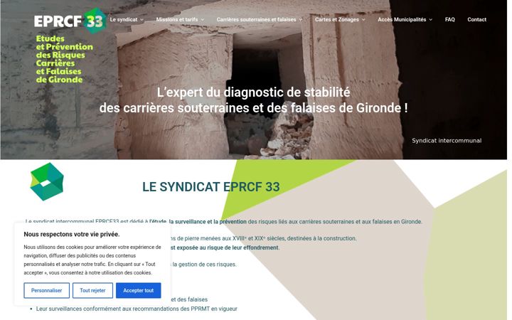 Screenshot stránky eprcf33.fr