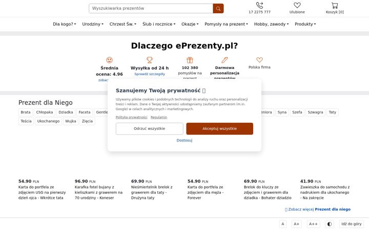Screenshot of eprezenty.pl