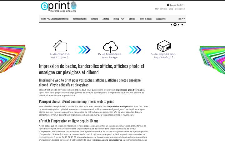 Screenshot stránky eprint.fr
