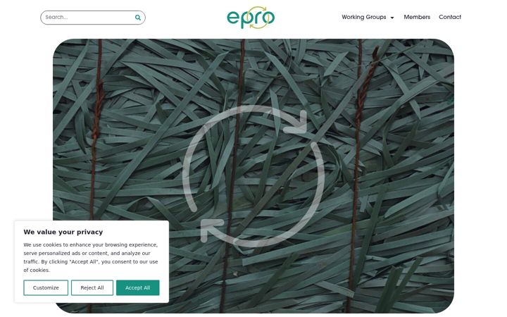 Екранна снимка на epro-plasticscircularity.org