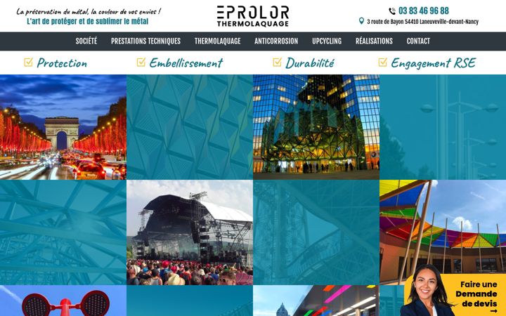 Screenshot stránky eprolor.fr