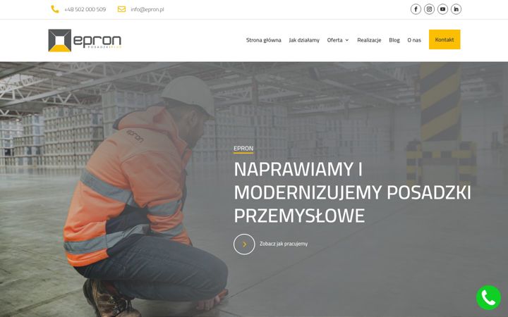 Skjámynd af epron.pl