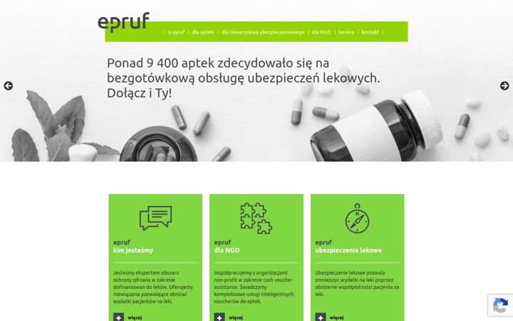 Screenshot of epruf.pl
