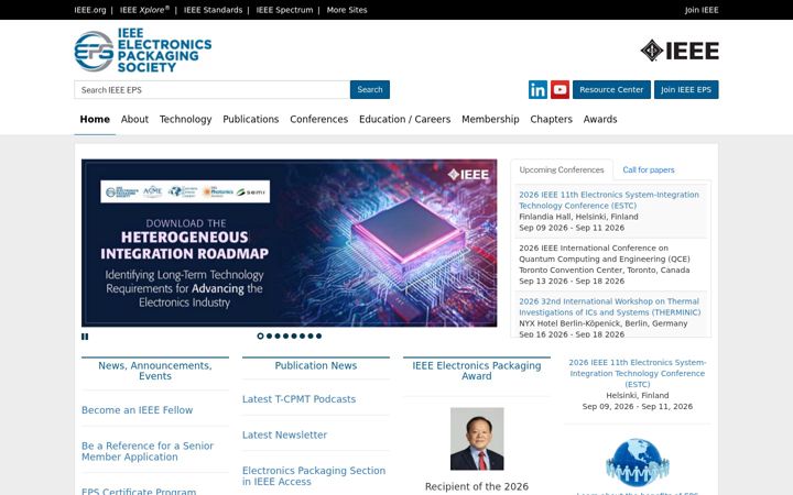 Екранна снимка на eps.ieee.org