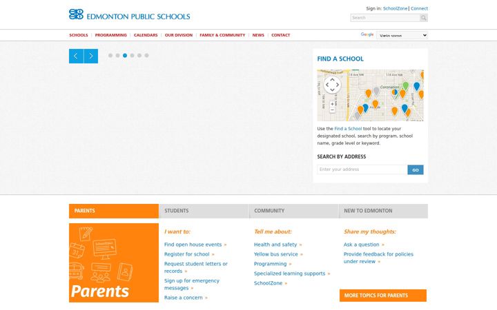Captura de ecrã de epsb.ca