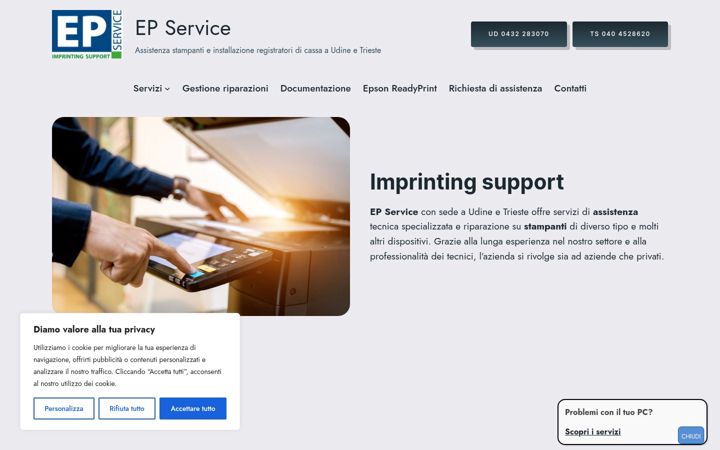 Ekraanipilt saidist epservice.it